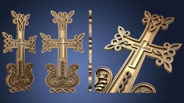 3D model Cross with interlacing patterns (STL)